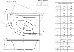 Excellent Акриловая ванна Aquarella 150х100 правая – фотография-2