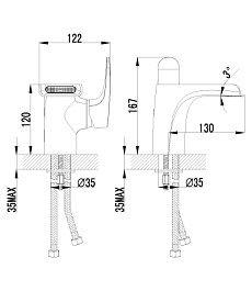 Lemark Смеситель "Shift LM4346C" для раковины – фотография-2
