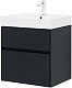 Aquanet Мебель для ванной Бруклин 60 подвесная черная матовая – картинка-50