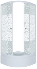 Triton  Душевой уголок Стандарт В узоры 90x90 – фотография-1