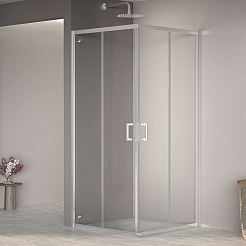 RGW Душевой уголок Passage PA-030 80x80 профиль хром стекло прозрачное – фотография-2