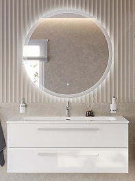 BelBagno Мебель для ванной Eco Cer-N 120 CZR-8073-120 bianco lucido ручки сатин – фотография-1