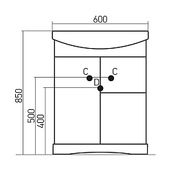 Mixline Мебель для ванной Рандеву 60 – фотография-6