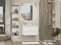 Misty Мебель для ванной Мираж 70 подвесная белая – фотография-2