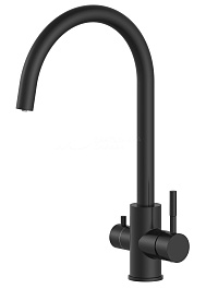 Oliveeka Смеситель для кухни KS OL-458022-MB черный матовый – фотография-1