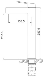 Gappo Смеситель для раковины G99-39 G1099-89 оружейная сталь – фотография-4