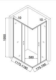 Taliente Душевой уголок 120/80 TA-08120-1CP – фотография-2