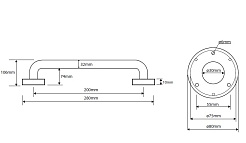 Bemeta Поручень для ванной Help 301100204 – фотография-2