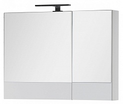 Aquanet Зеркальный шкаф "Верона 90" камерино белый – фотография-5