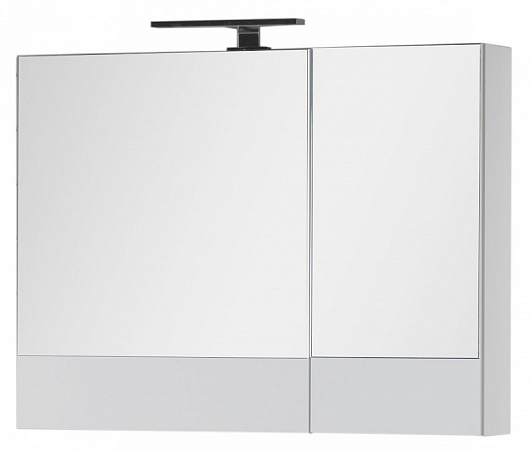 Aquanet Зеркальный шкаф "Верона 90" камерино белый – картинка-5