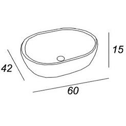 Cezares Тумба с раковиной Bellagio 70 grafite столешница 50185 раковина 50179 – фотография-7