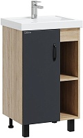 Onika Тумба под раковину Тимбер 50 L серая матовая/дуб сонома