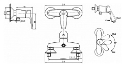 Promo Смеситель для душа Eco F9111147C-01 – фотография-2
