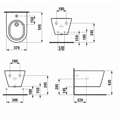 Laufen Биде подвесное Kartell 8.3033.1.000.302.1 – фотография-3