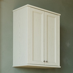 ValenHouse Шкаф подвесной Лиора 65 слоновая кость, фурнитура хром – фотография-1