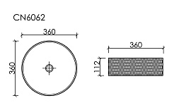 Ceramicanova Мебельная раковина Cristal 36 CN6062 прозрачная – фотография-5