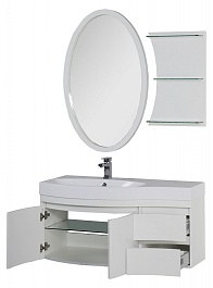 Aquanet Тумба с раковиной Опера 2-115 L белая (169613) – фотография-7