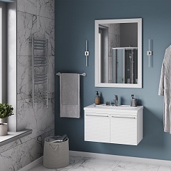 Brevita Тумба с раковиной Catania 100 белая – фотография-7