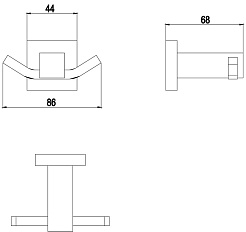 Timo Крючок Selene 17012/17 золото матовое – фотография-2