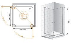 Cezares Душевой уголок TRIUMPH-D-A-2-70-C-Cr – фотография-3