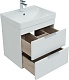 Aquanet Тумба под раковину Ирис New 60 2 ящика подвесная белая глянцевая – картинка-18