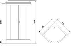 Royal Bath Душевая кабина RB90HK5-WC-CH – фотография-2