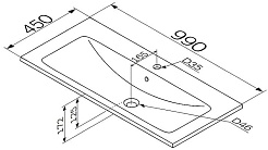 Am.Pm Мебельная раковина X-Joy 100 белая глянцевая – фотография-3