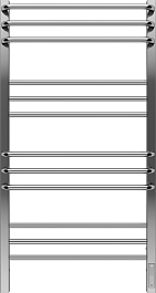 Terminus Полотенцесушитель электрический Соренто П12 500x1000 хром – фотография-1