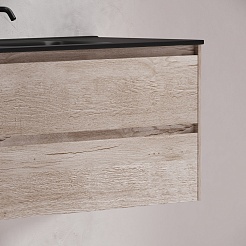 Sancos Тумба с раковиной Libra 120-1 дуб галифакс натуральный раковина Element 121 CN7006MB – фотография-8