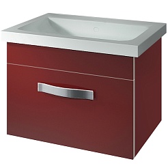 Какса-а Тумба для умывальника Хилтон 60 бордо – фотография-1