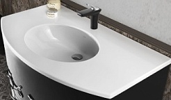 Водолей Столешницa Бернарди Белая, Grandex P104PURE-WHITE, с раковиной Vitra 6069В003-0012 – фотография-1