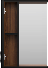 Misty Мебель для ванной Кедр 50 L подвесная орех/черная – фотография-12