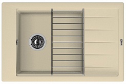 Florentina Мойка гранитная Липси 780Р с крылом шампань – фотография-1