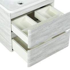 BelBagno Тумба с раковиной Albano 60 подвесная Rovere Vintage Bianco – фотография-6