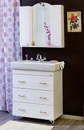 Sanflor Тумба с раковиной Ксения 80/2, Q 80 – фотография-3