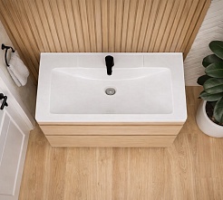 Vivon Тумба с раковиной Atwood 90 напольная дерево – фотография-3