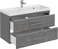 СанТа Мебель для ванной Венера 100 дуб шале графит – фотография-4