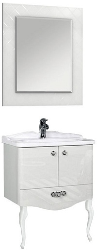 Акватон Мебель для ванной "Венеция 75" белая – фото-1