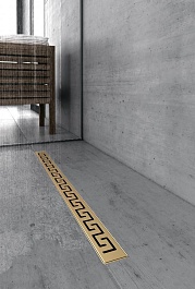 BERGES Wasserhaus Душевой лоток B1 Antik 700 092025 золото глянец – фотография-2