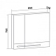 Runo Зеркало-шкаф для ванной Вудлайн 85 – картинка-8