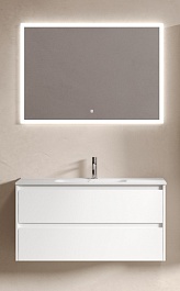 Sancos Мебель для ванной Libra 100 белый глянец – фотография-1