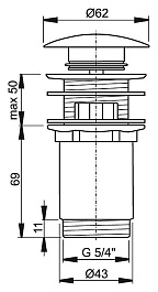 Alcaplast Донный клапан A392 – фотография-2