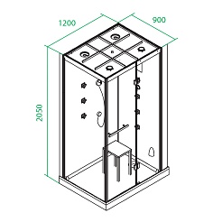 Iddis Душевая кабина Vane V9LS129i85 – фотография-3