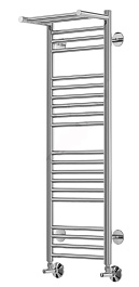 Terminus Полотенцесушитель водяной Аврора с полкой П20 400х1010 – фотография-1