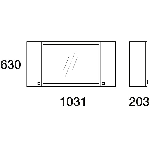  Мебель для ванной Nota 105 белая – фотография-2