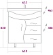 Onika Тумба с раковиной "Лилия 65.15" – картинка-6