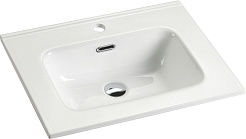 Sancos Тумба с раковиной Smart 60 белый глянец раковина Element 61 CN7001 – фотография-6