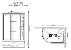 Orans Душевая кабина SR-86155R – фотография-7
