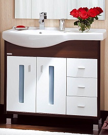 Бриклаер Тумба для умывальника Бали 90 L венге – фотография-1