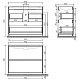 Sancos Тумба с раковиной Libra Floor 100 дуб галифакс натуральный раковина Element 101 CN7003MB – картинка-12